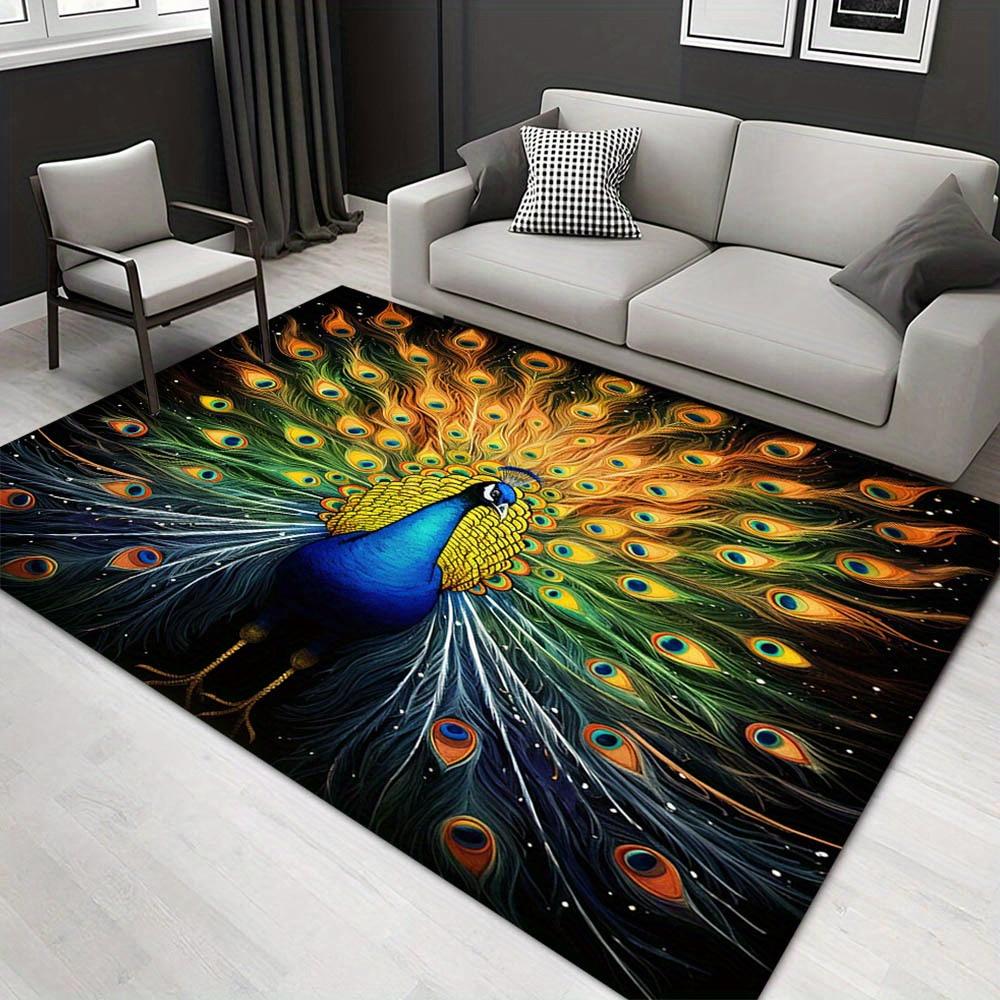 

1pc 1563536852Pattern Carpet, Area Rug For Living Room Bedroom Room Bed Chair Laundry Entryway Corridor Yard Non-slip Outdoor Camping Rug Fl 60cm by 90cm
