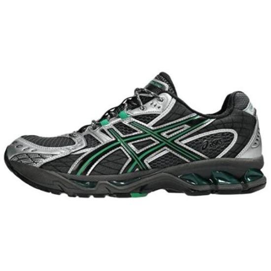

ASICS GEL Nimbus 10.1 Running Shoes Unisex Black Silver Green 1203A543-022 EU 42.5 чорний/срібний