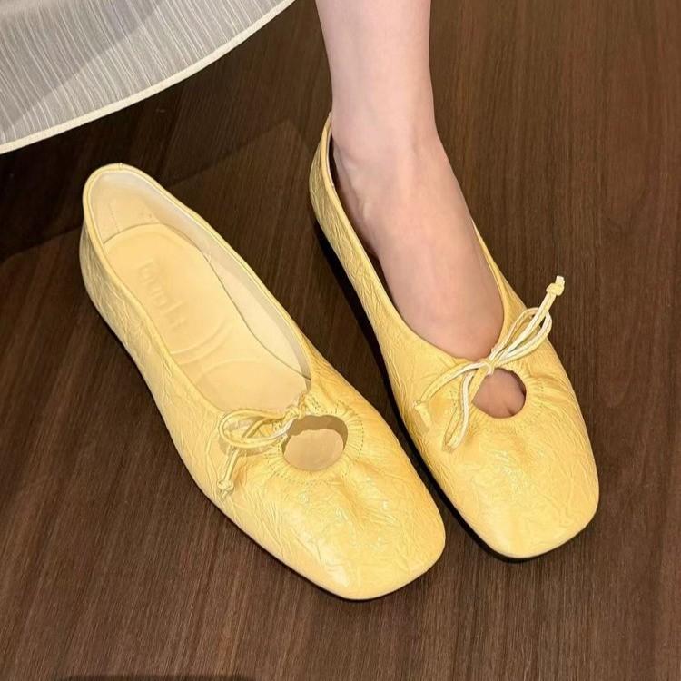 Flat-soled single shoes women's 2025 new French gentle evening shoes women's shoes spring soft-soled versatile grandma shoes women's shoes
