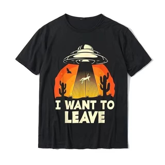 Funny UFO Alien Tshirts Unisex Heel Home Unisex Tshirt Fashion Graphic Adult Clothing Shirt Harajuku Casual Street Tops Ropa Mujer