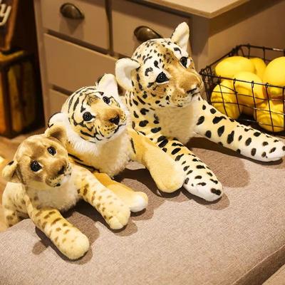Plush Animal Doll 1PC Children's Toys Simulation Tiger Leopard Lion Doll Holiday Gift Home Decoration Ornaments