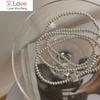 925 Sterling Silver Beaded Square Heart Bracelet For Women Simple Personality Cool Bracelet Korean Selling Jewelry