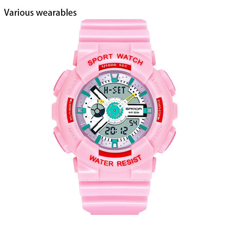 Moda coreeană Trend Micro Business Luminos Electronic Sport Trendy Student Coreean Candy Ceas de cuplu pentru copii