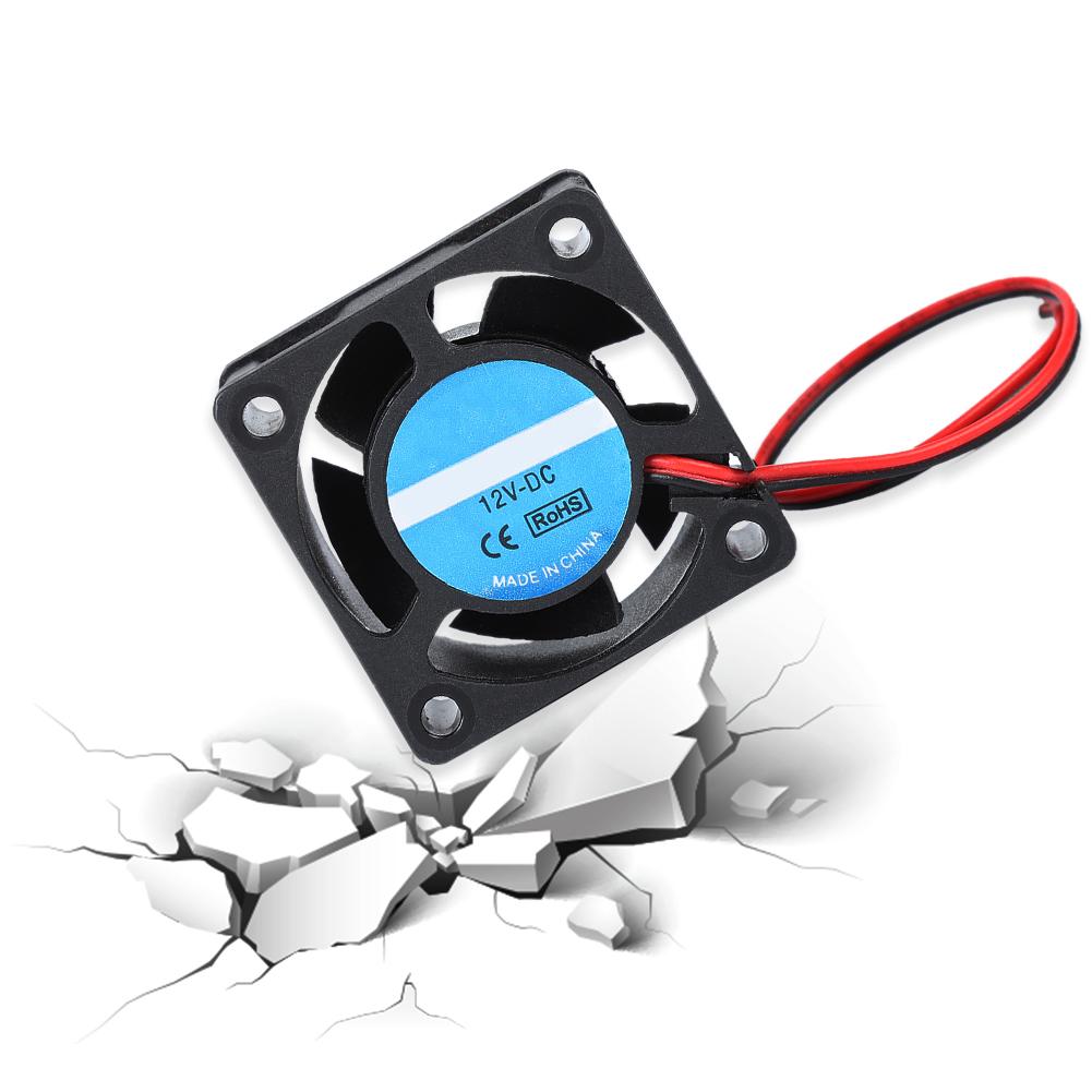 40x40x19mm DC 12V 0.15A 4020 Cooling Fan with Sleeve Bearing For 3D Printer Accessories Black