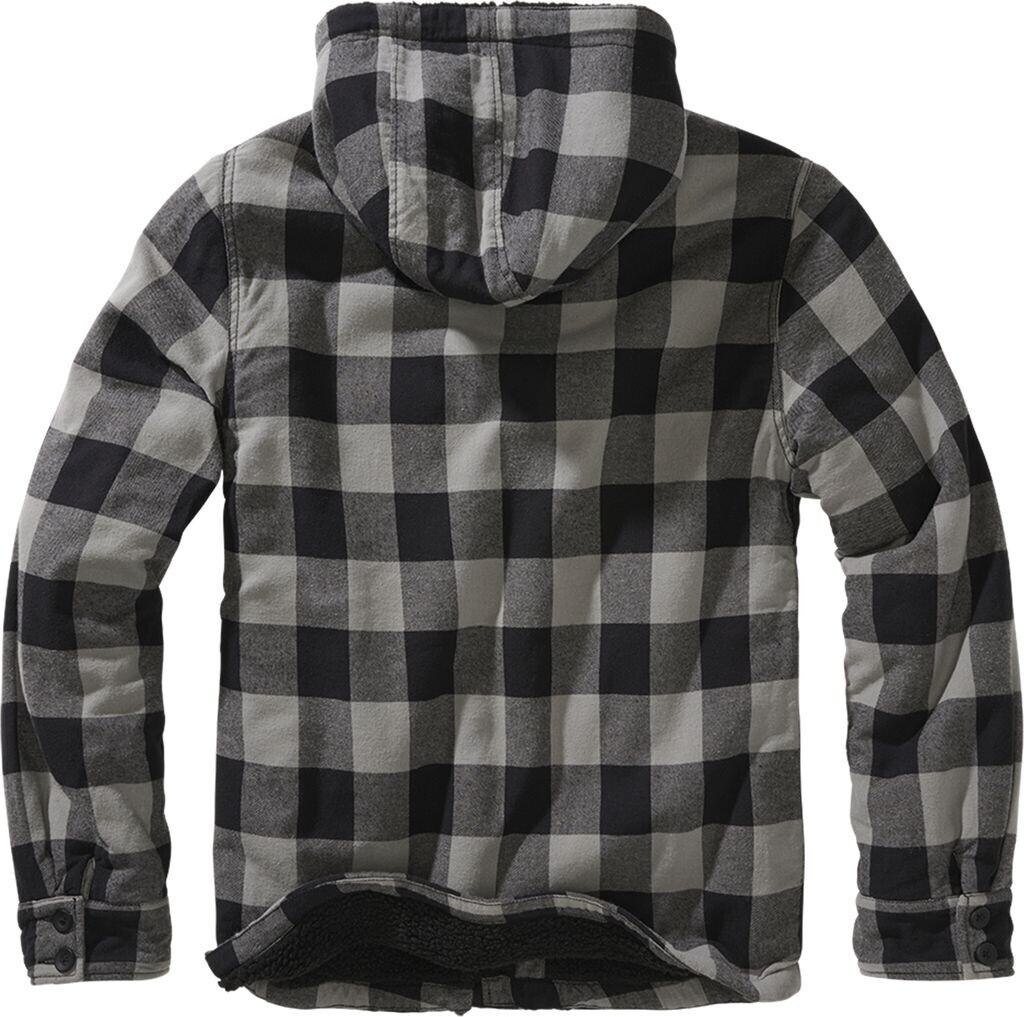 Brandit Lumberjacket Winter Jacket with Hood Black Charcoal