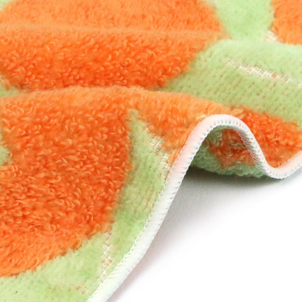 Imabari Towel Iyokan Fluffy Handkerchief Made In Highly Absorbent - Towel, Japan, (Orange)