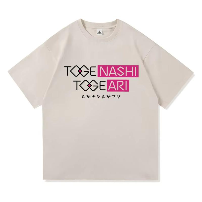 Anime Girls Band Cry Nina Iseri T-Shirt Mode Frauen Harajuku Buchstabenaufdruck T-Shirt Unisex Manga Retro Lässige Baumwoll-Tees Shirts