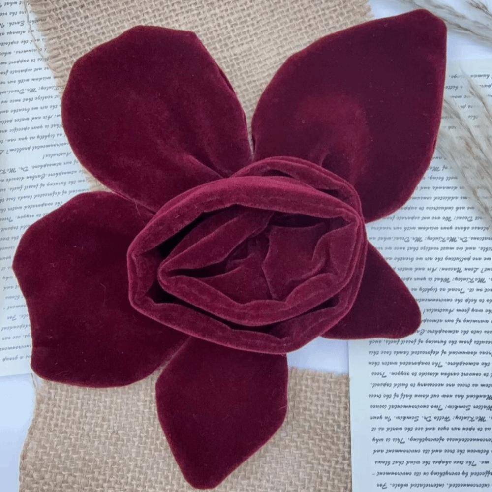 Handmade Cloth Art Corsage Velvet Fabric Fabric Withered Rose Brooch Women's Jewelry Accessories