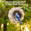 2pcs Straw Spherical Round Bird Nest Outdoor Garden Courtyard Simulation Ornaments Pet Toy Parrot Cage