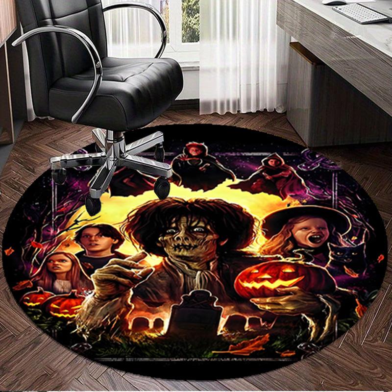 Pocus Halloween Magic Round Rug for Livingroom,Bedroom, Palyroom, Chair Rug, Area Rug, Circle Carpet, Large Size Fan Christmas Gift