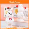 Cute Cartoon Bow White Rabbit Wind Up Toy For Kids Learning Playtime And