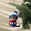 Decorative Christmas Tree Hanging Pendant 2D Cat Hanging Decoration Cartoon Cat Car Pendant  Xmas