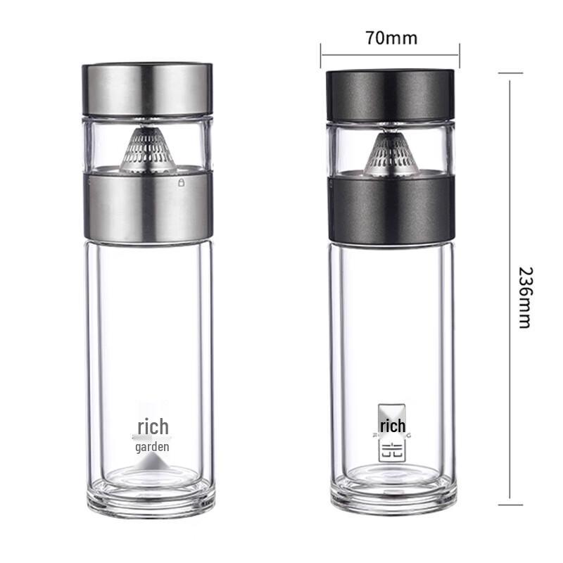 Fuguan Fengya Double-Layer Tea Infuser Glass Cup