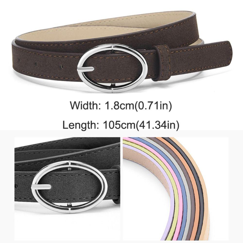 Casual Suede Leather Belt Luxury Design Waistband Trendy Business Waist Belt  For Women