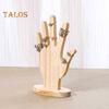 Schmuckständer, Fingerhand-Displayhalter, robuste Konstruktion, hohe Stabilität, mehrzweck-dekoratives Schmuckdisplay-Rack aus Holz in Handform