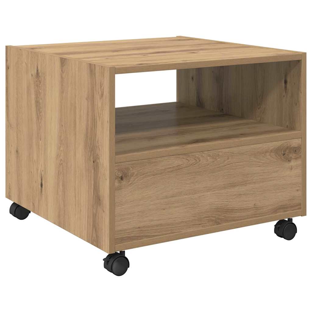 Artisan Oak Coffee Table 55 x 55 x 45 cm Engineered Wood