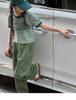 2026 Sommer Koreanischer Stil Sportliche Cargohose & T-Shirt Zweiteiliges Set für Mädchen