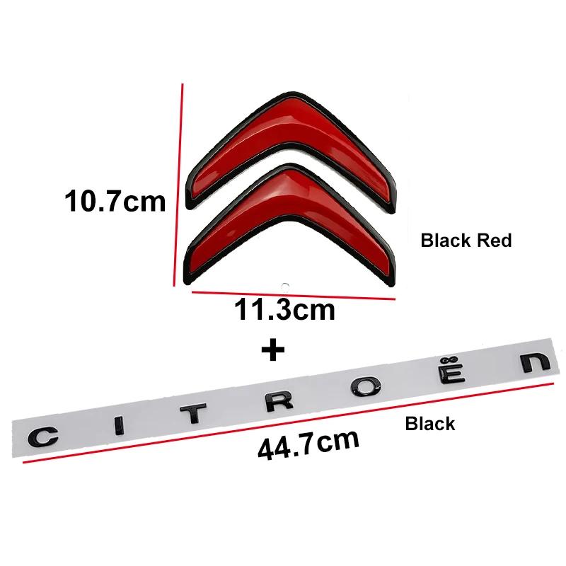 Achterklep Logo Letter Auto Sticker voor Citroen Xsara C3 Picasso Elysee Berlingo XR C4 Sega Aircross C5 Logo Embleem Accessoires