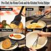 5 Piece Black Kitchen Utensils Set, Cooking Utensils Set Spatula, Whisk, Silicone Dough Scraper, Oil Brush, Non-stick And Heat Resistant Cooking Utens