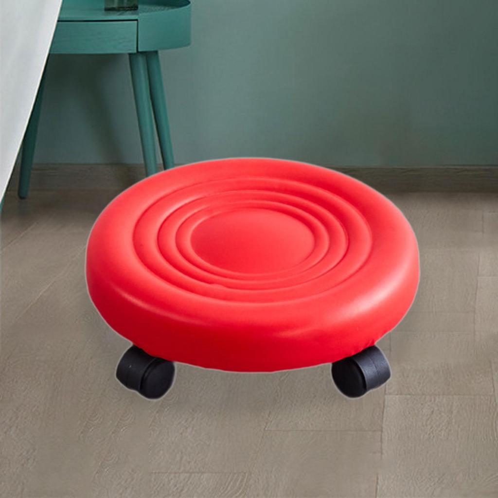 Alçak Yükseklik Tekerlekli Tabure Pedikür Taburesi Tekerlekli 360° Dönen Basamak Taburesi Alçak Tekerlekli Koltuk Garaj Dükkan Spor İçin