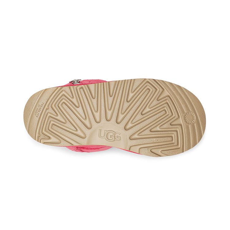 UGG Bailey Zip Short Sheepskin Lined Snow Boots Kids Boots Rose-Pink 1123613T-PKRS