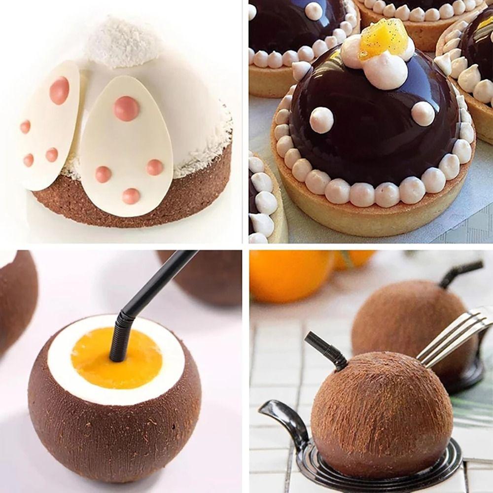 1Pcs 8/10 Cavity 3D Sphere Silicone Mold Kitchen Bakeware Accessories  For Mousse Cake Baking
