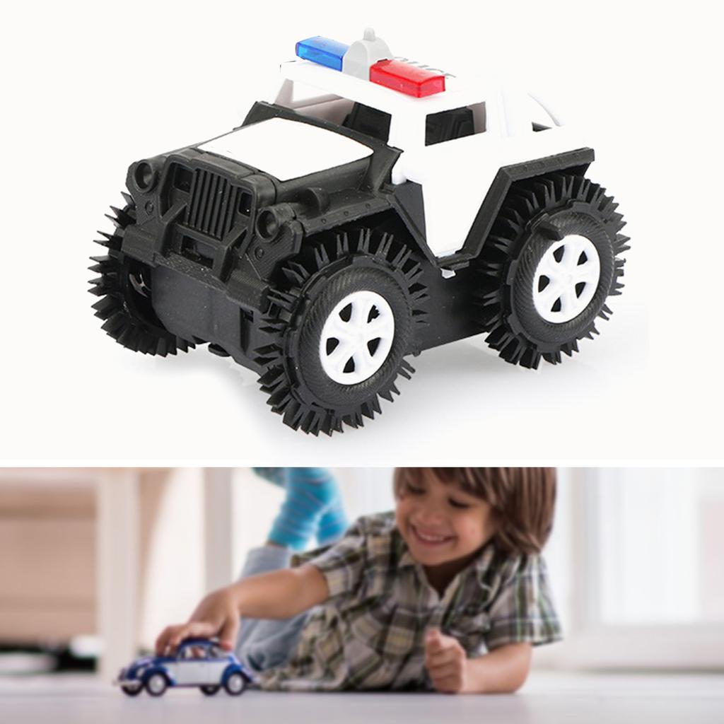 Kids Electric Flipping Truck Automatic Flipping Stunt Simulation Policed   Flipping Vehicle Toy for Boys Girls