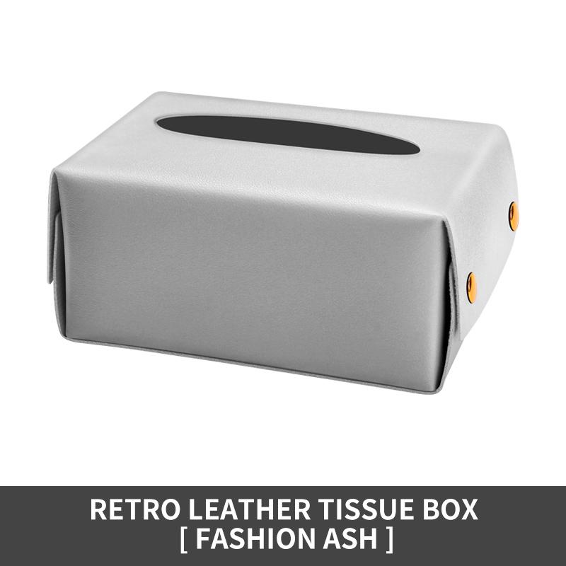 Auto Taschentuchbox hängend Sonnenblende Stuhllehne Armlehnenbox Auto Zeichenbox hängend kreativ Leder Auto Innenausstattung