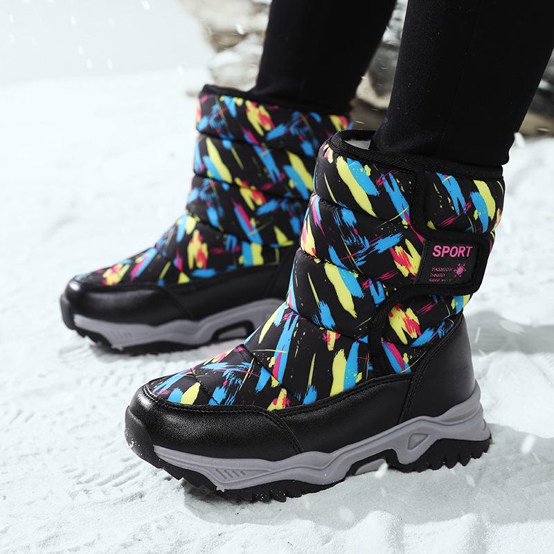 Children's Snow Boots - Boys' Fleece-encased Warm Short Boots, Casual Shoes, Sports Shoes