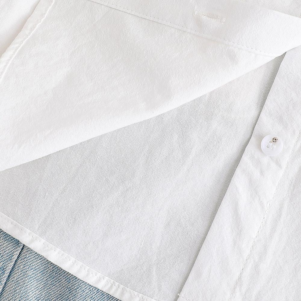 Girls Pure Cotton White Long Sleeve Shirt Lace Floral Embroidery Peter Pan Collar Kids Back To School Outfit