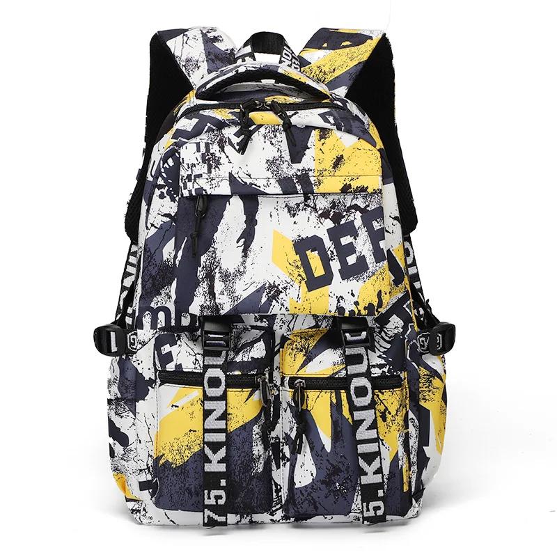 School Backpack for Teenage Boys Cool Schoolbag Waterproof Travel Backpack College Large Bookbag Kids School Bags