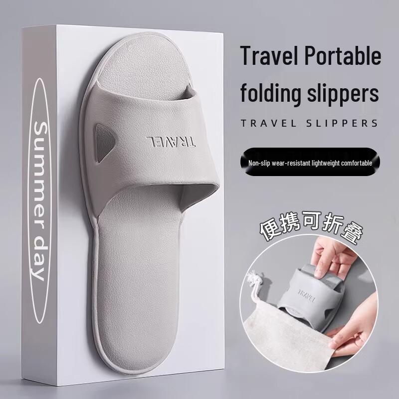 Liomirror Foldable EVA Travel Slippers