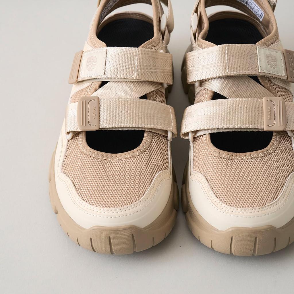 Easy to Walk Snisan Otter Trail AT cm [Shaka] Sneakers, Sandals, in, Men's, Women's, Breathable, Lightweight, Outdoor, Camping, Festivals, Linen/Taupe