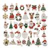 2096pc Merry Christmas Alloy Diy Ornament Santa Snowman Elk Bell Decor Pendant