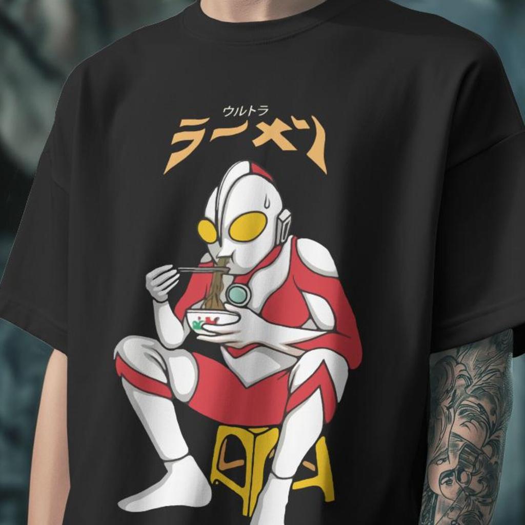Ultraman Ramen Graphic Tee: Japanese Superhero Shirt