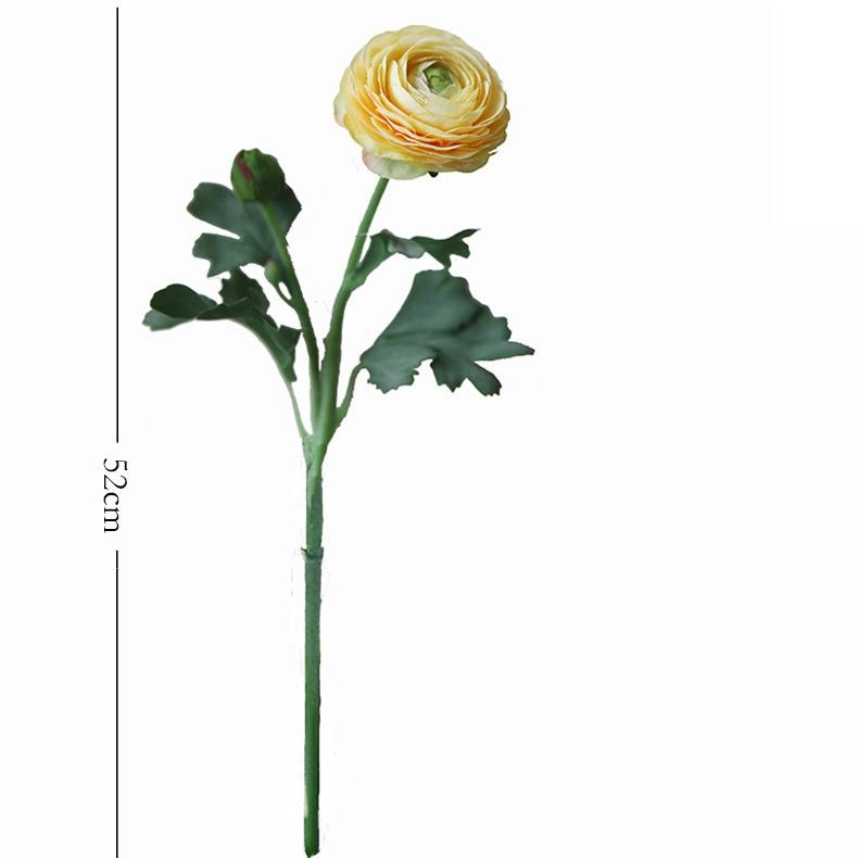 Imitation Flower Flocking with 2 Heads Peony for Home Decoration Artificial Flower Dew Lotus