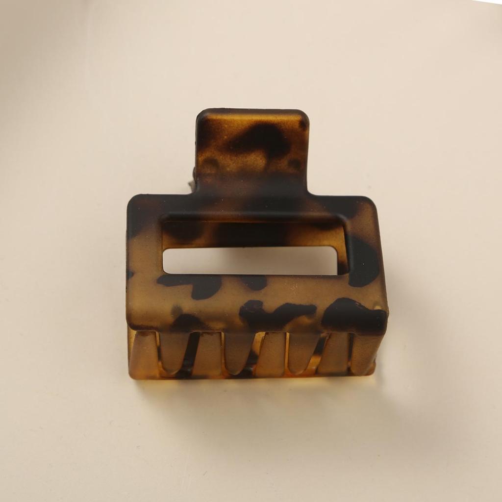 8.5CM x 10.5CM Rectangular Matte PS Hair Clip - Simple Shark Hair Accessory