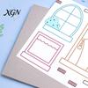 Portable Sketch Paper for Travel 2PCS Children Coloring Book, with 30 Pages, Drawing And Sketching Ocean Life Sheets Art Supplies, Kids