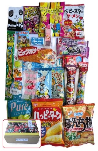 

Dagashi Sweets Set Assortment Box ICHIGOICHIE Japanese Style Nostalgic Sweets (25 pieces) Children, Foreigners, Souvenirs, Presents, Events,
