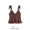 Araltay Autumn New Women's Clothing Fashion Style Fashion All-Match Short Skirt Embroider Tops 0881011