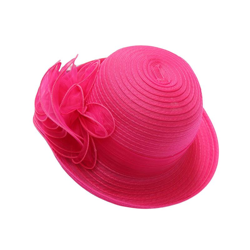 

Винтажная женская шляпа-котелок из органзы 1920-х годов, классическая шляпка от солнца, федора, элегантная розы красного