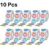500pcs Smiling Face Paper Stickers, Round Stationery Stickers, Suitable for Teachers, Parents, Classroom, Learning Rewards, Gift