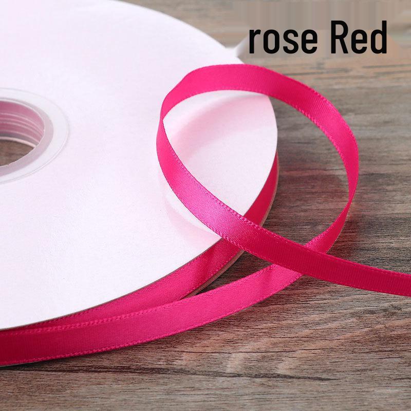 Solid Color Polyester Ribbon for DIY Floral Crafts & Cake Decoration