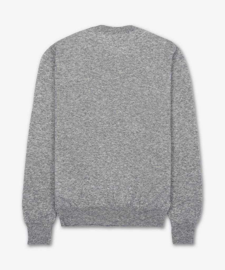 SAINT LAURENT Cashmere And Silk Round Neck Knit - Grey / 781570Y76Lz1403