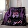 1pc Wednesday Addams Blanket Lightweight Flannel Blanket Throw Blanket For Sofa, Bed, Travel, Camping, Livingroom, Office, Couch