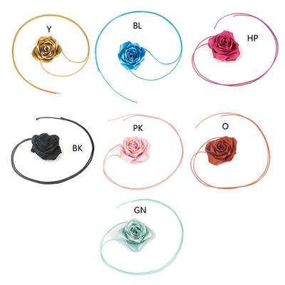 Collana Choker a Corda Lunga con Fiore Grande per Donna Elegante Collana a Catena di Corda con Laccio sul Collo Accessorio Gioiello alla Moda