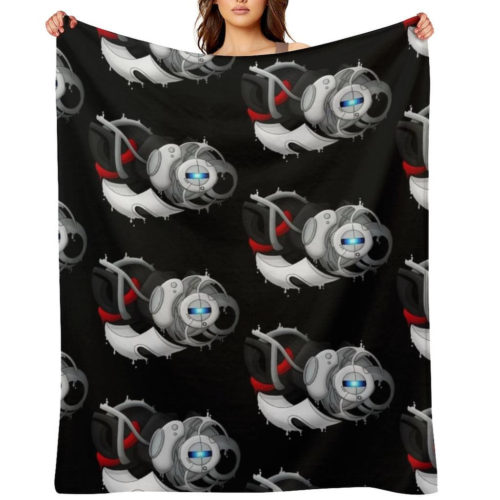 Mega Wheatley Portal 2 Throw Blanket Sofa Quilt funny gift Vintage Kid'S Blankets