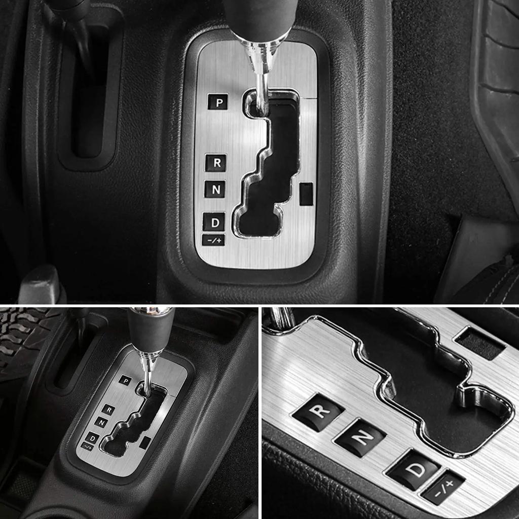 Trim Gear Frame Cover Gear Shift Box Cover for Jeep Wrangler 2012-2018 JK JKU Sport Gear Shift Panel Trim Interior Decoration