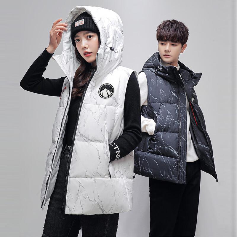 YAYA Unisex Printed Hooded Down Vest