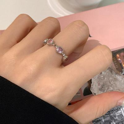 Knuckle Ring Geometric Dress Up Fashion Item Love Heart Open Ring Women Accessories